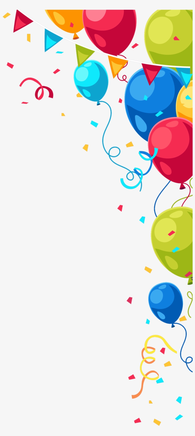 Happy Balloons Peoplepng Com Banner Freeuse - Aniversariantes Do Mês De Agosto, transparent png
