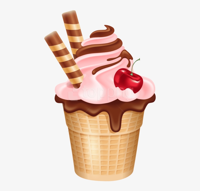 Black And White Download Cake And Ice Cream Clipart - Ice Cream Cup Clipart, transparent png