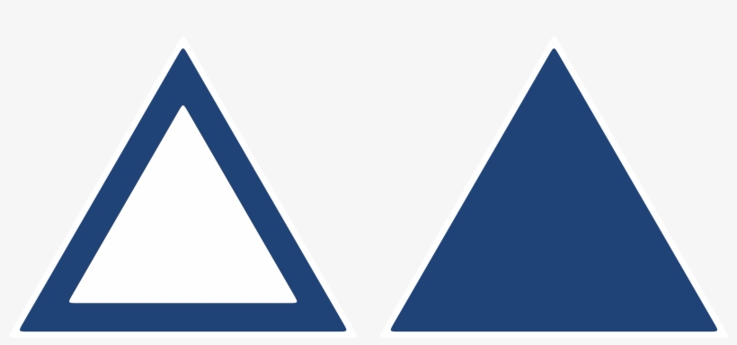 Blue Triangle Png Picture Black And White Stock - Cooper Callas, transparent png