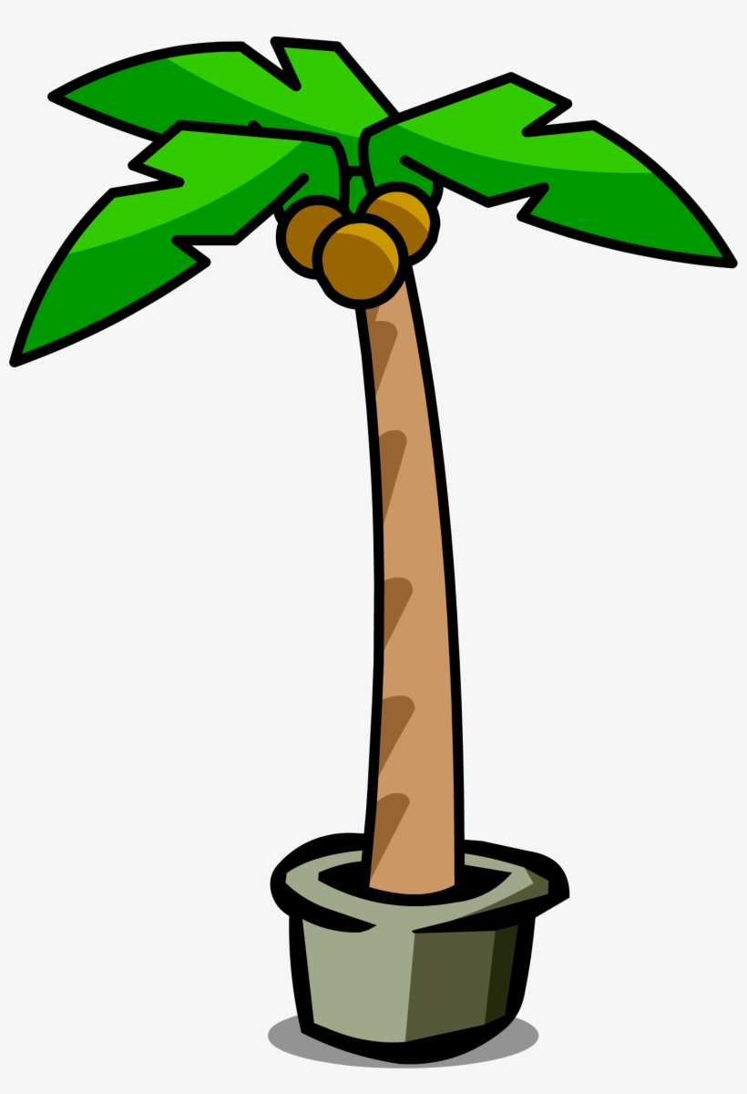 Palm Tree Sprite 002 - Club Penguin Palm Tree, transparent png