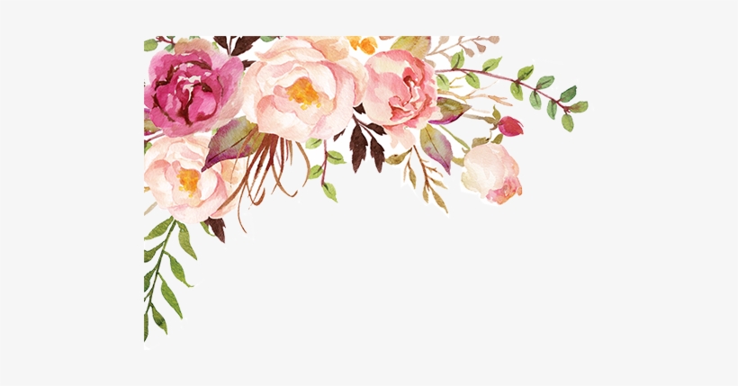 The Gallery For > Watercolor Flower Png Watercolor - Thanks Card, transparent png