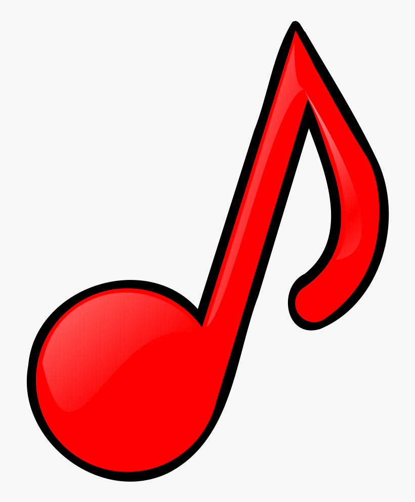 How To Set Use Red Music Note Clipart - 468x594 PNG Download - PNGkit