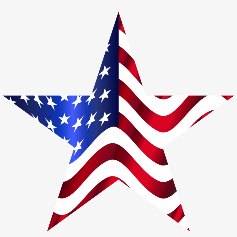 Star American Flag - Star With American Flag, transparent png
