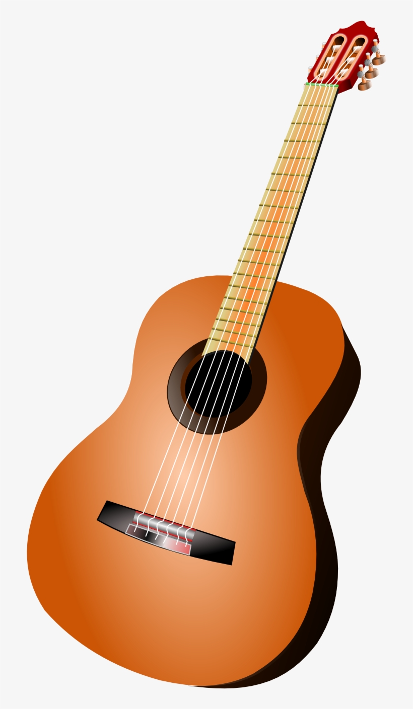 Clip Black And White Acoustic Clipart Classical Guitar - Guitar Clipart Png, transparent png