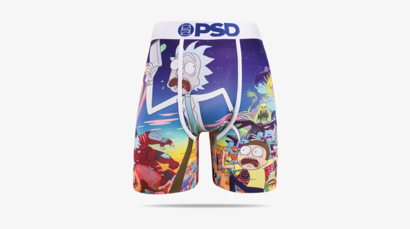 Official Rick And Morty Mashup Men's Boxer Briefs - Psd Rick And Morty, transparent png