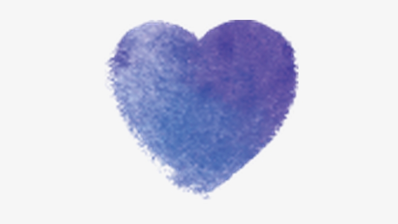 Graphic Transparent Download Colorful Painted Hearts - Blue Watercolor Heart Png, transparent png