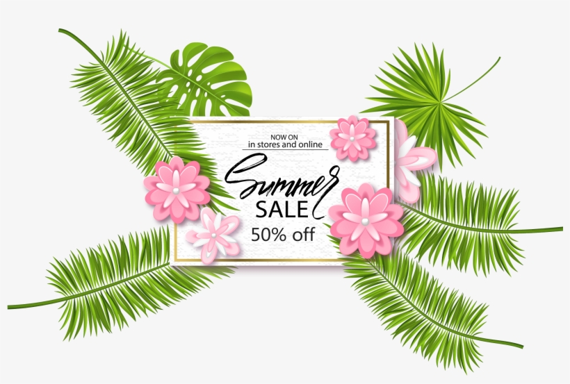 Pine Branches Watercolor Png Vector - Vector Coconut Leaves, transparent png