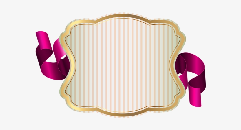 Label With Ribbon Png Clip Art Image - Illustration, transparent png