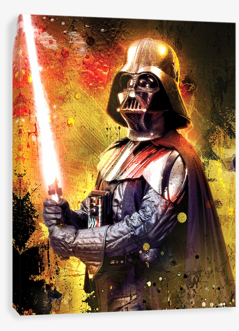 Vader Brushstrokes - Star Wars Print, Darth Vader, transparent png
