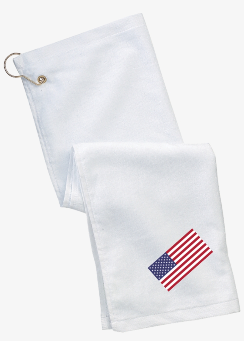 Usa Flag Grommeted Golf Towel - Flag Of The United States, transparent png