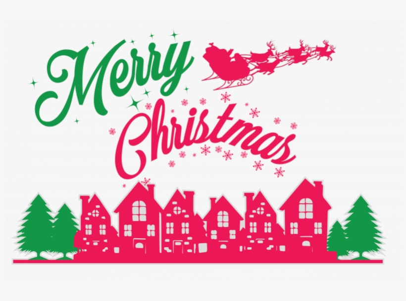 Merry Christmas Houses Kids Size - Christmas Day, transparent png