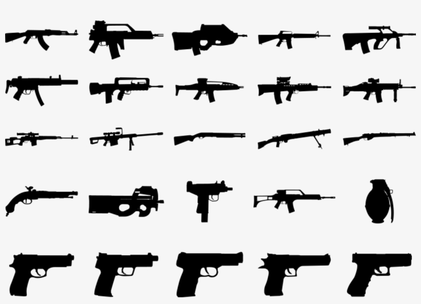 Free Vector Clue Guns Pack Clip Art - Brief Tutorial On Firearm, transparent png