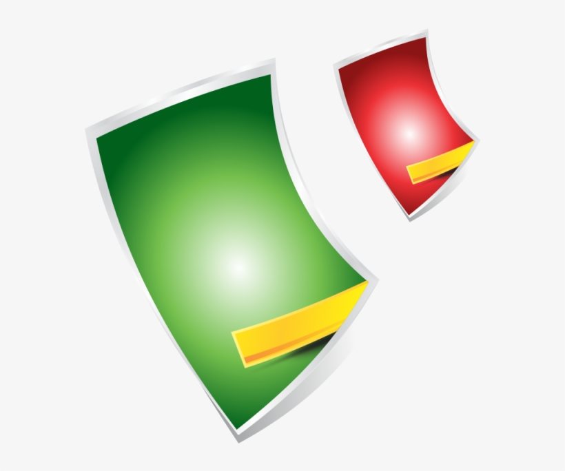 Red Green Shape With Ribbon, Shape, Tutorial, Css Ribbon - Ribbon Shapes, transparent png