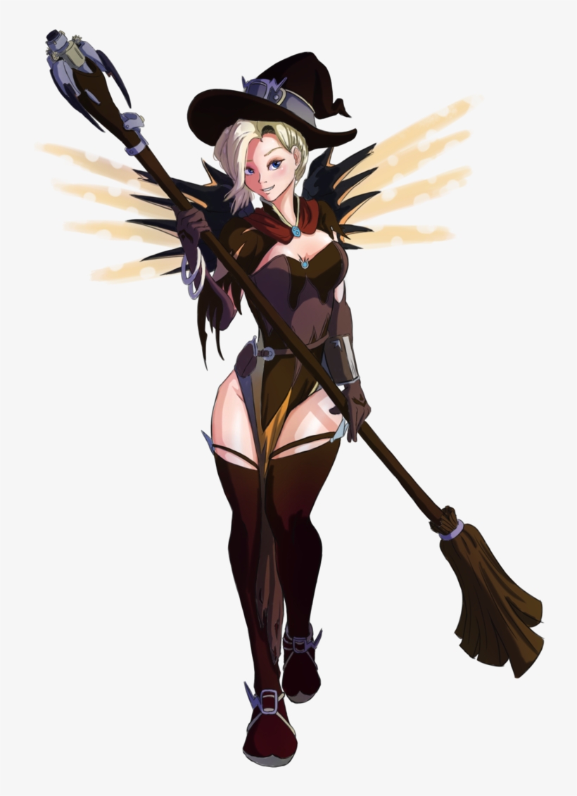 Witch Mercy Png - Overwatch Halloween 2017 Mercy, transparent png