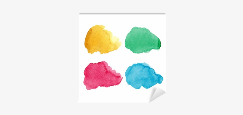 Bright Watercolor Elements For Design Wall Mural • - Stock Photography, transparent png