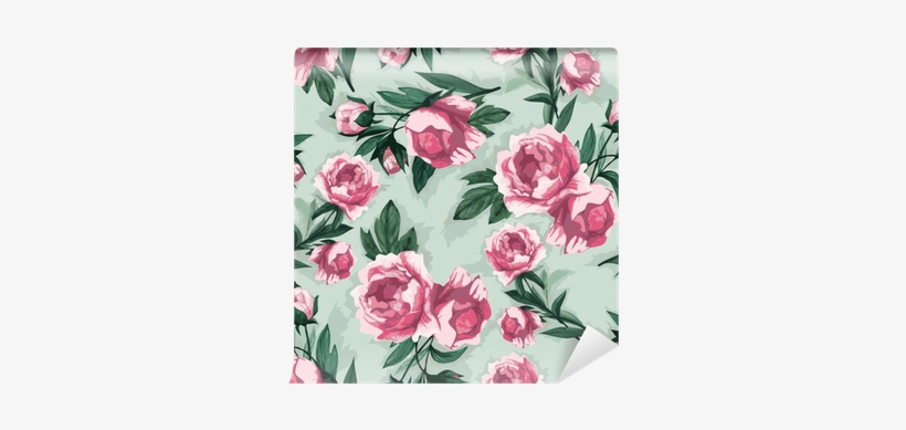 Seamless Floral Pattern With Of Pink Roses, Watercolor - Pineapple Clothing Women's Betty Set Size: M, transparent png