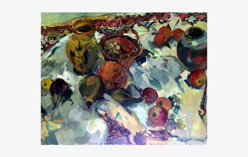 Pots And Fruit Still Life Painting By South African - Borough Of Elmbridge, transparent png