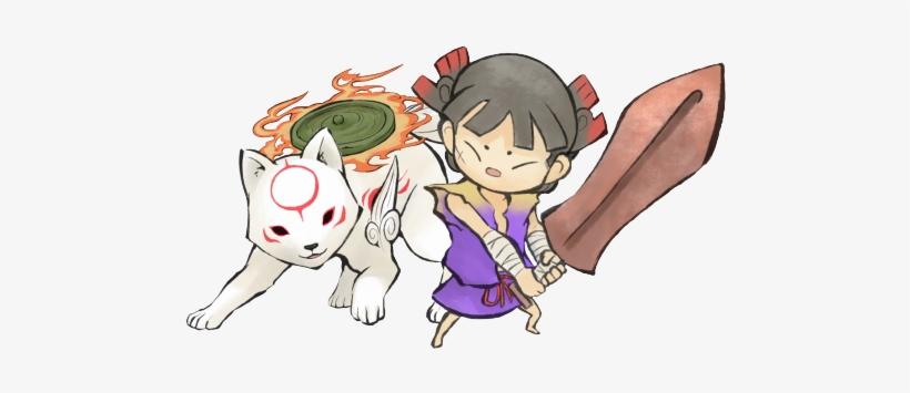 Svg Freeuse Okami Drawing Hanzo - Okami Transparent, transparent png