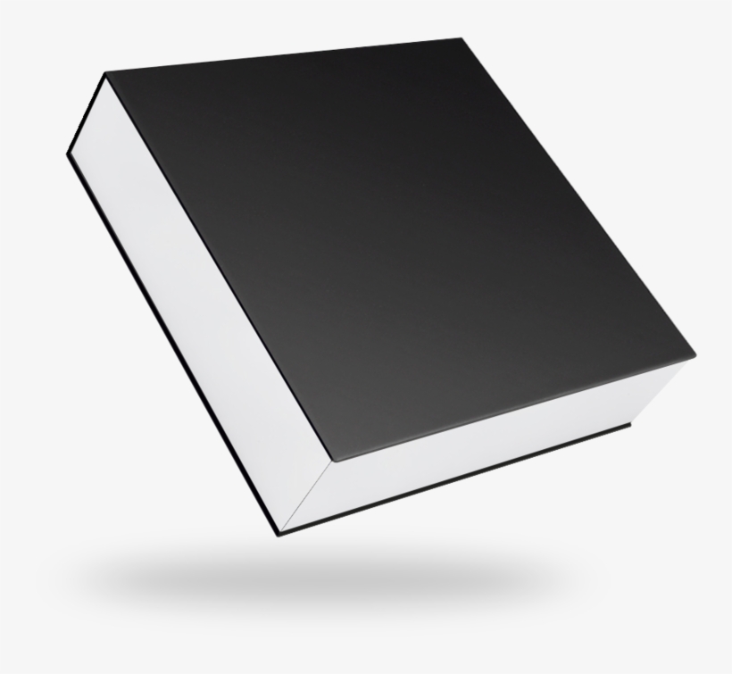 Black White Magnetic Closure Box Luxury Custom - Box, transparent png