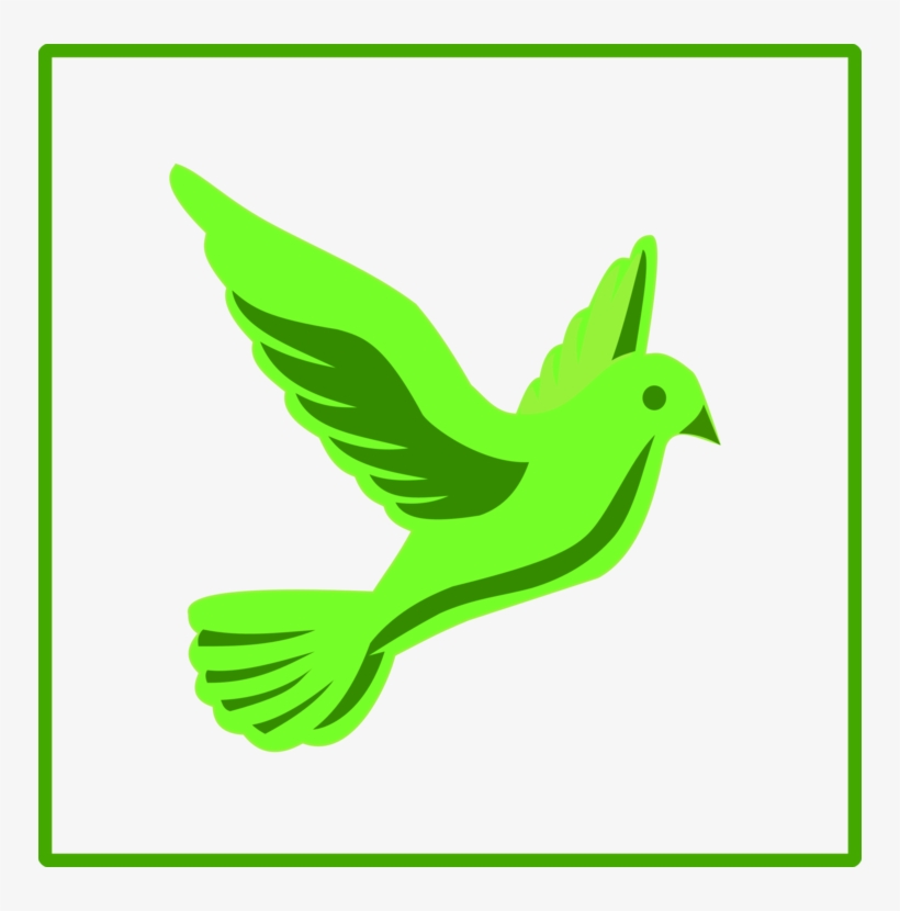 Columbidae Doves As Symbols Peace Symbols Computer - Green Dove Icon, transparent png
