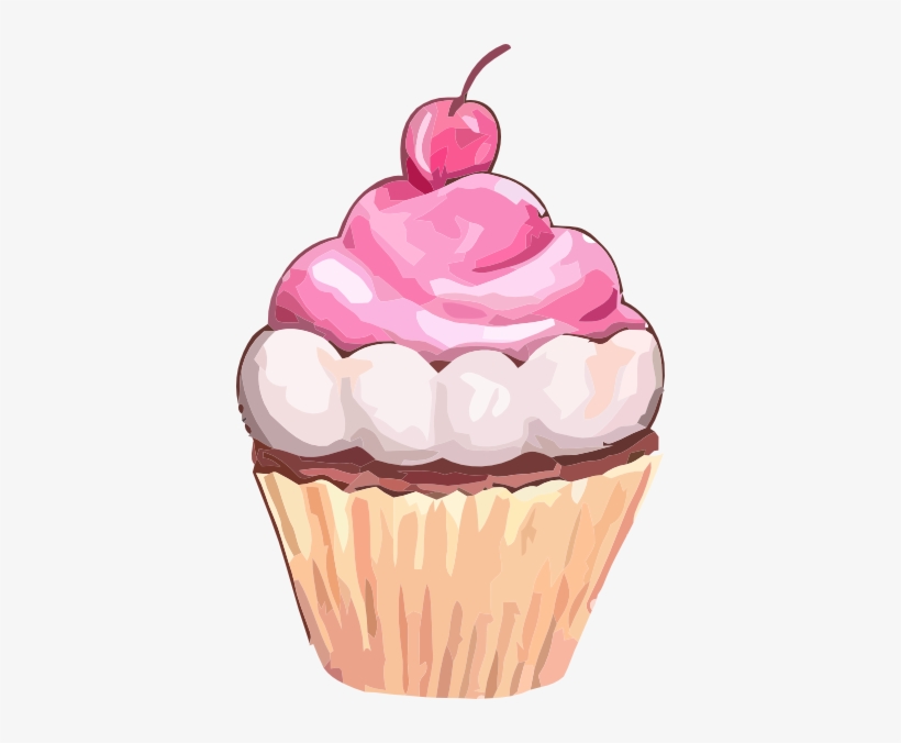 Free Pink Cupcake Clip Art Cupcake Png, Cupcake Clipart, - Cupcakes Png, transparent png