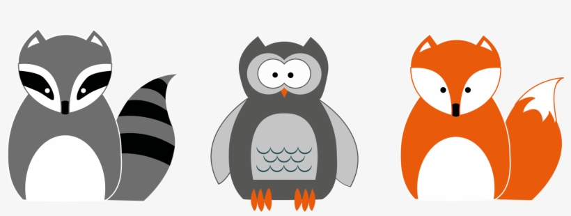 This Free Icons Png Design Of Raccoon Owl And Fox, transparent png