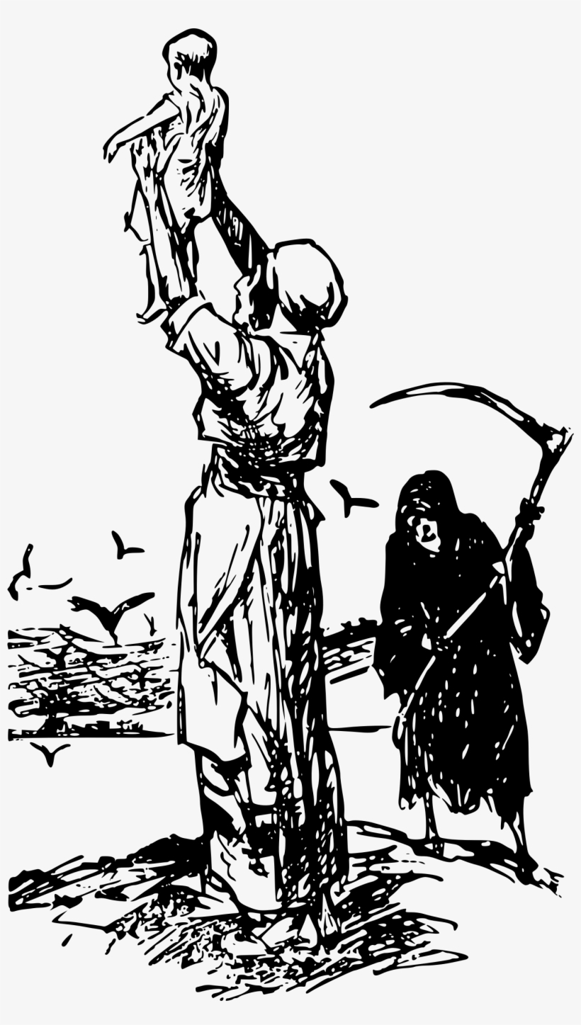 Clipart - Public Domain Grim Reaper, transparent png