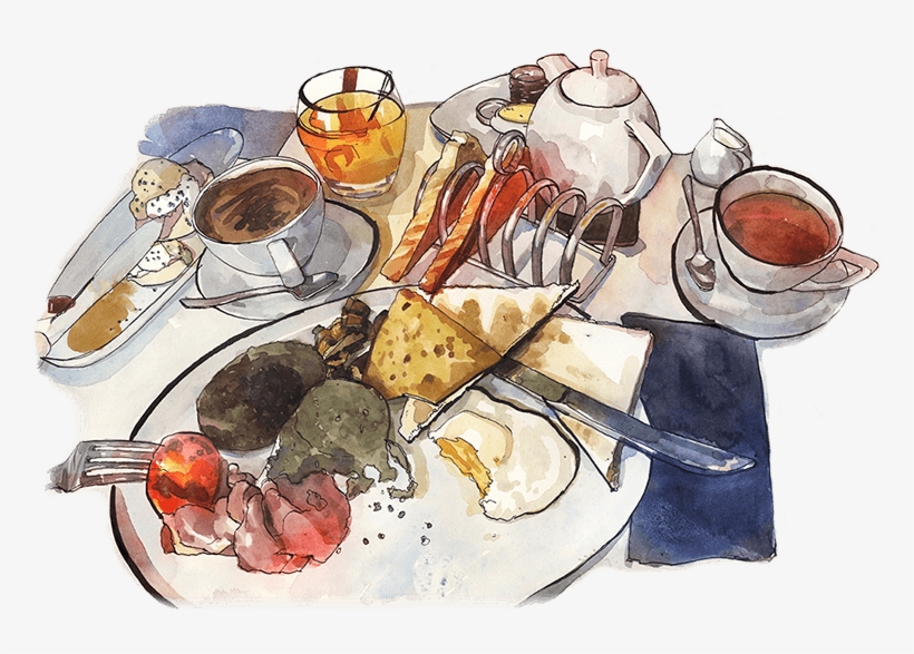 Breakfast At One Cove Road - Learn To Paint In Watercolour With 50 Small Paintings, transparent png