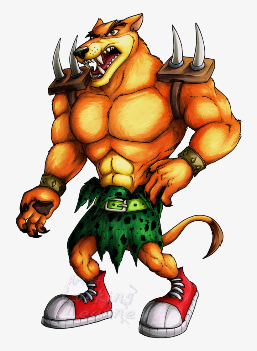 Tiny Tiger - Tiny Tiger Crash Bandicoot, transparent png