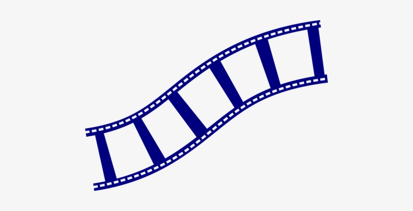 Symbol Film Strip Filmstrip Movie Film Ree - Film Strip Blue Png, transparent png