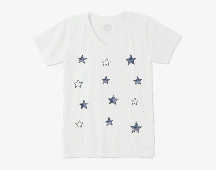 Women's Tossed Stars Crusher - 歌舞 伎 T シャツ, transparent png