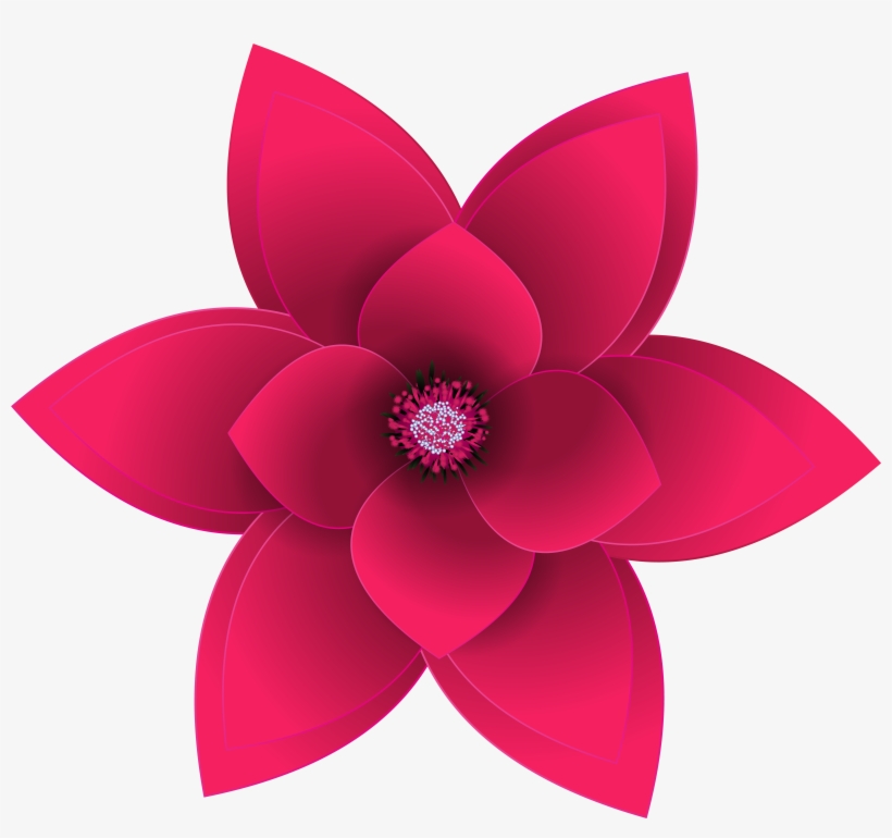 Decorative Flower Transparent Clip Art Image, transparent png