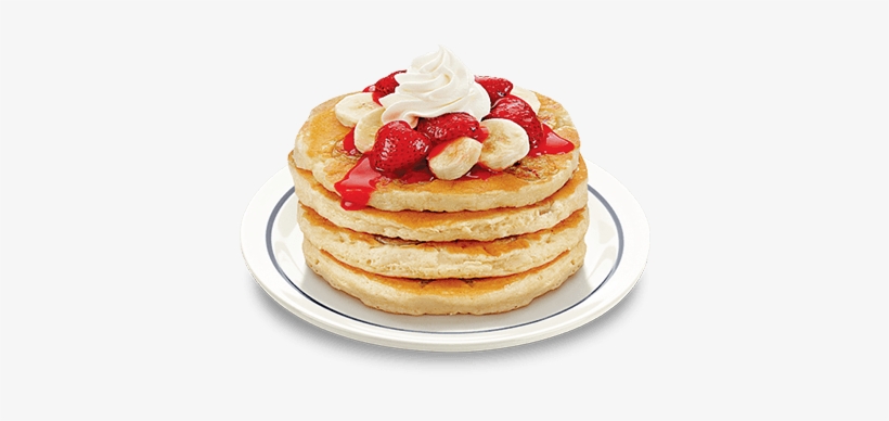 Banner Royalty Free Stock Two Fruits One Delicious - Pancakes With Banana And Strawberry, transparent png