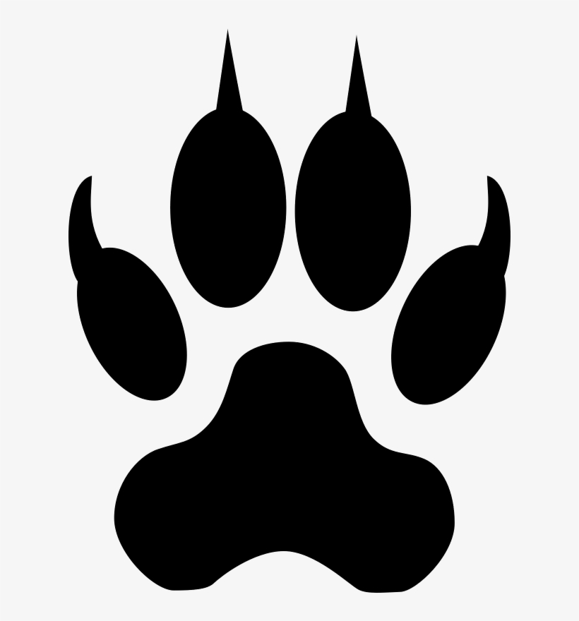 Lion Tiger Dog Cat Paw - Wolf Footsteps, transparent png