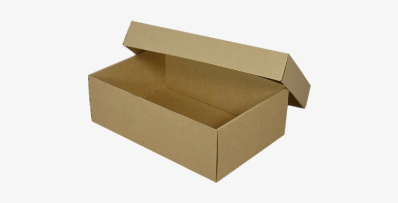 Empty Brown Shoebox - Cajas Png, transparent png