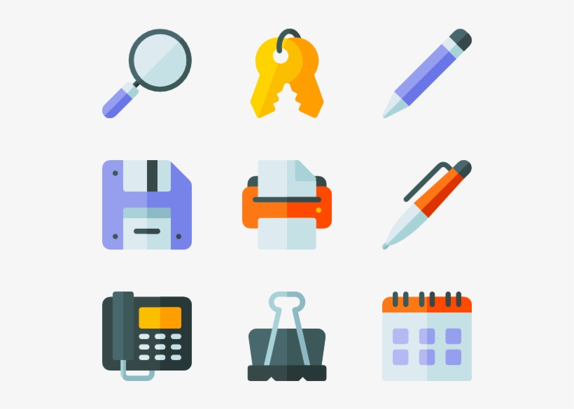 Stationery 50 Icons - Stationery, transparent png