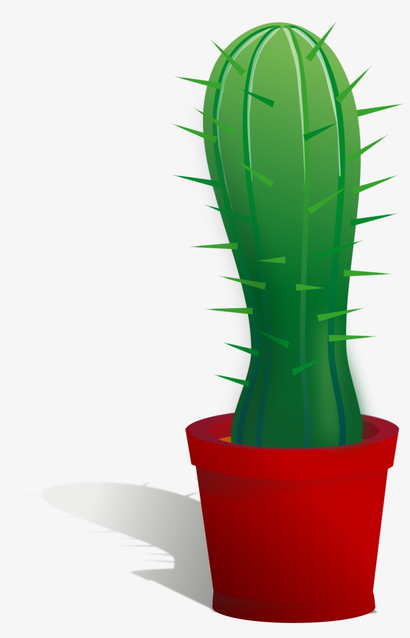 Cactus Vector Free Download Clip Art Free Clip Art - Potted Cactus Clipart Transparent, transparent png