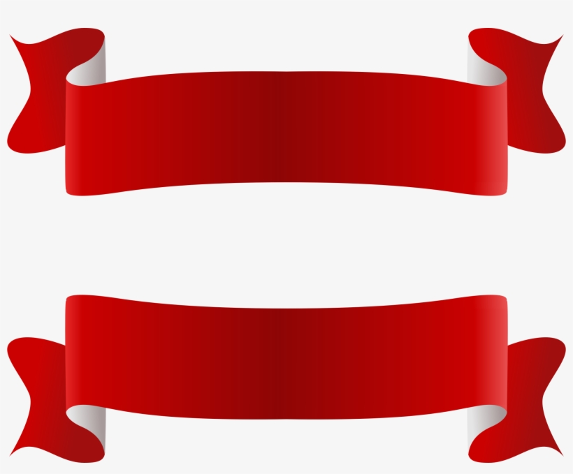 Clipart Red - Ribbon Png, transparent png