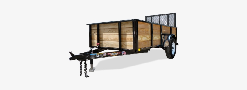 Standard Features Ws5x10 Front-e2 - Wood Sided Utility Trailer, transparent png