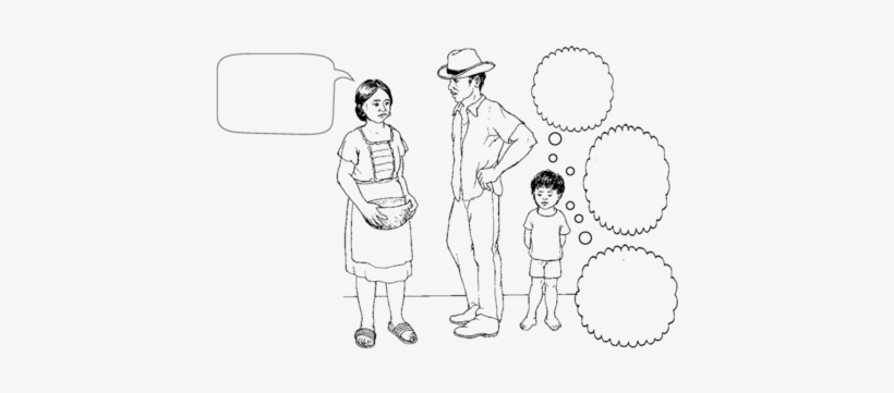 A Woman Speaking And A Boy Wondering About What She, transparent png