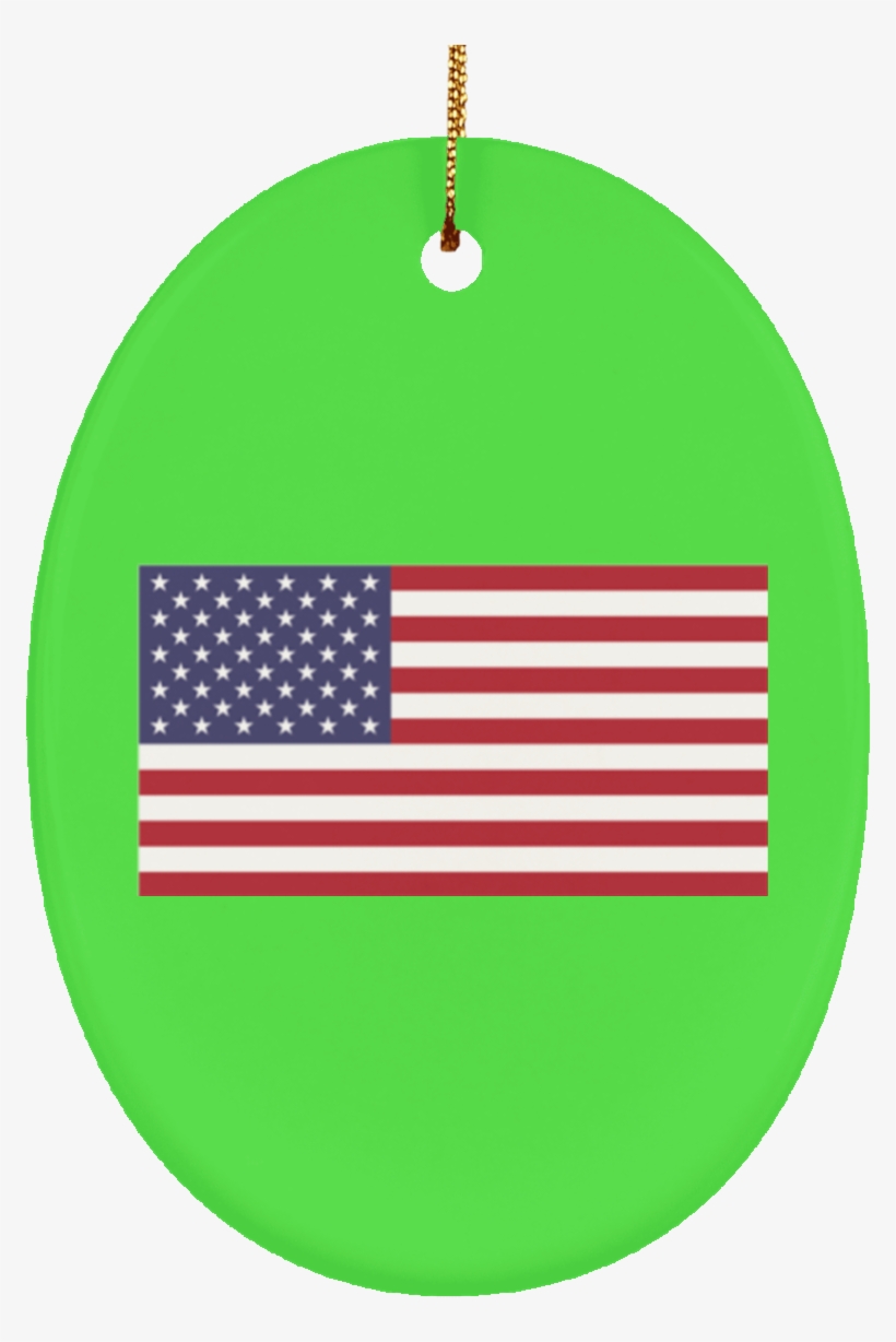 Usa Flag Ceramic Oval Ornament - National Anthem Day 2018, transparent png
