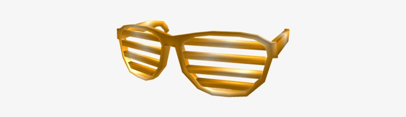 Gold Shutter Shades - Gold Shades Png, transparent png