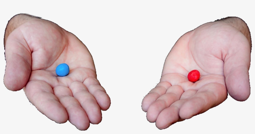 Blue Pill Or The Red Pill 259 Kb - Red Or Blue Pill Png, transparent png