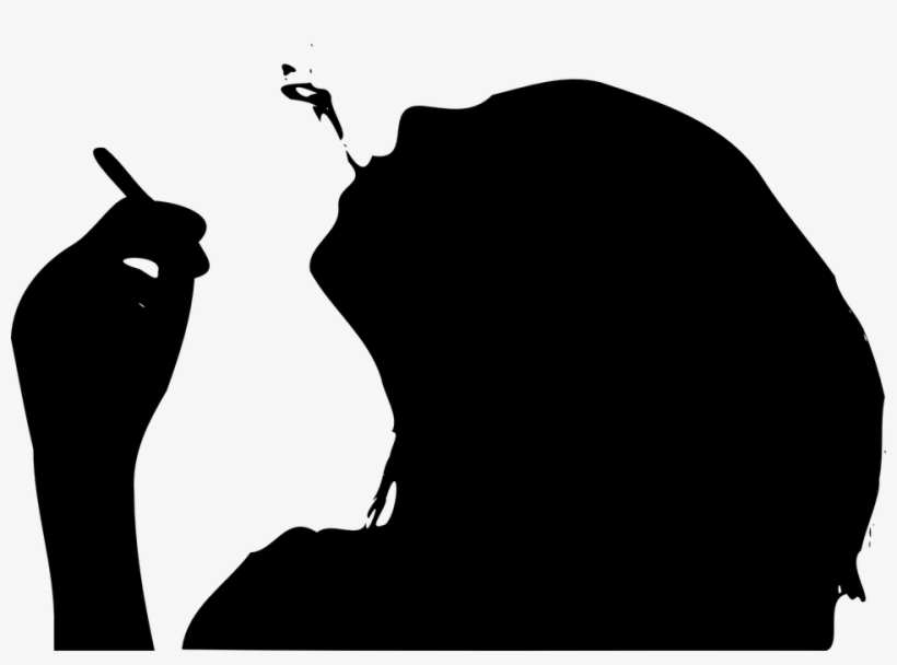 By Elisabeth Dellamonica - Smoking Silhouette Png, transparent png