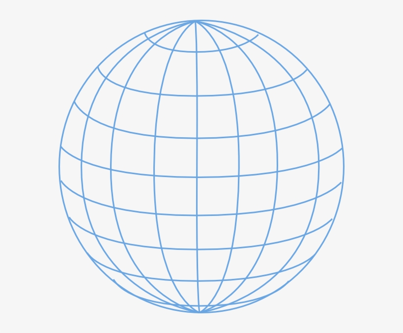Big Blue Wire Globe Svg Clip Arts 582 X 597 Px, transparent png
