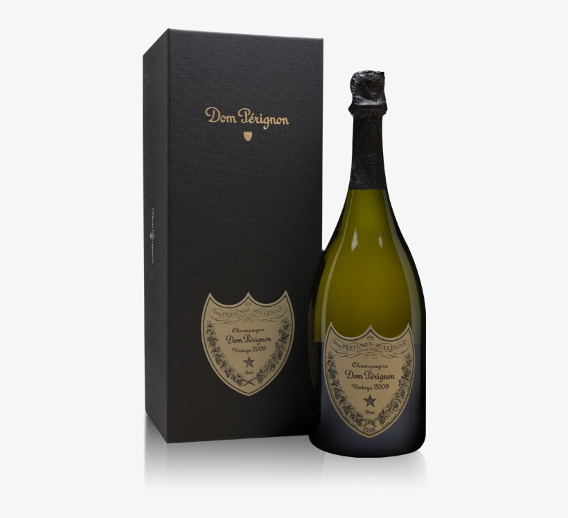 Dom Perignon Bottle With Gift Box - Champagne Dom Perignon 2009, transparent png