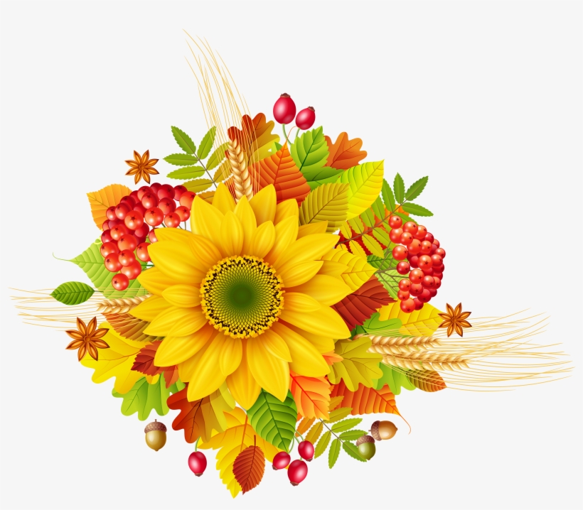 Graphic Black And White Library Autumn Decor Png Picture - Free Transparent Autumn Clipart, transparent png