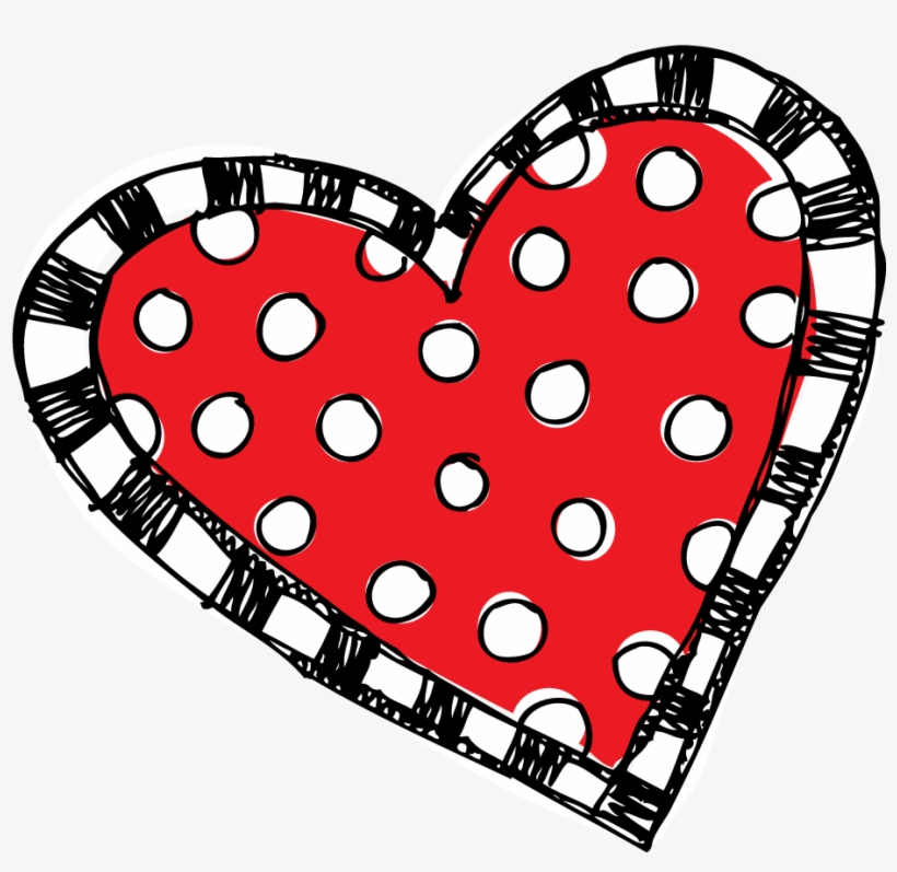 Red Polka Dot And Striped <3 - Melonheadz Heart, transparent png