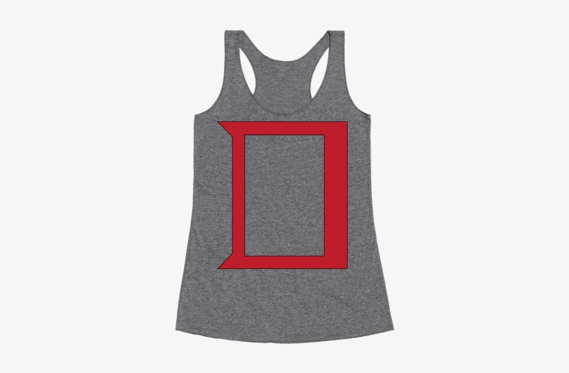 Daring Yellow Devil Logo Racerback Tank Top - I D Rather Be Sleeping Shirt, transparent png