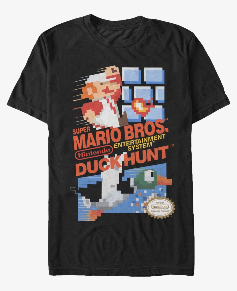 Super Mario Bros And Duck Hunt T-shirt - Super Mario Bros Duck Hunt T Shirt, transparent png